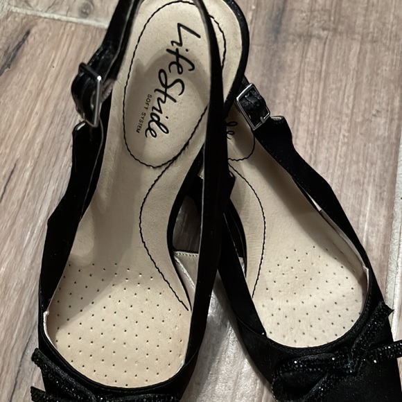 Life stride comfort system kitten heel sling back pointed dress shoes - Picture 3 of 7